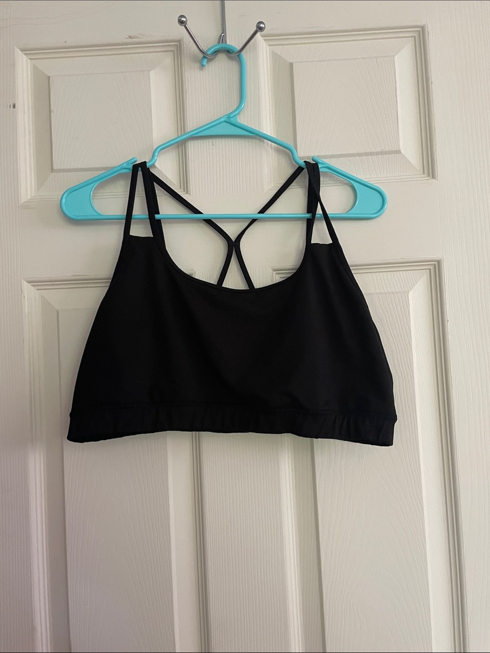 Gaiam Black Strappy Sports Bra